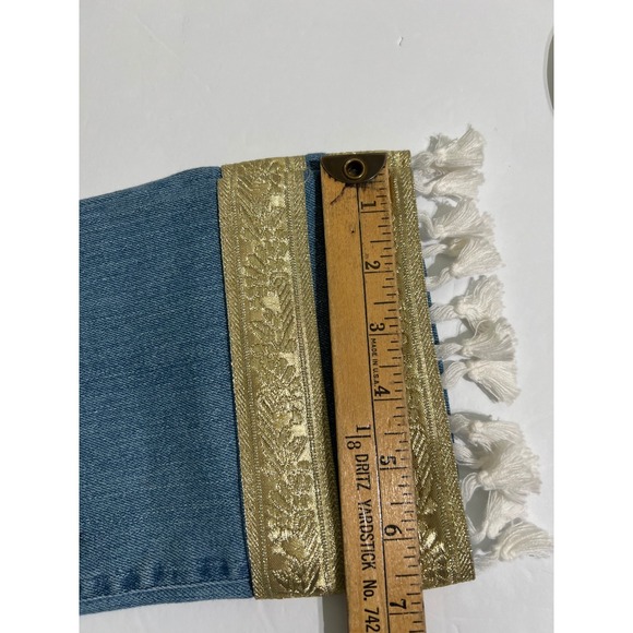 Show Me Your Mumu (MuMu Blue) Miramar High Waist Edgewater Tassel Jeans Size 26 - Picture 13 of 16